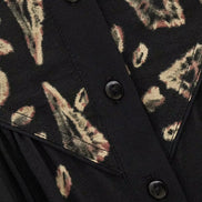 Ba&sh, Blusa Nera Stampata Brava