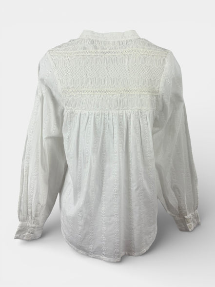 Caftano Camicia Coreana Bianco con Punto Smoke Maison Hotel