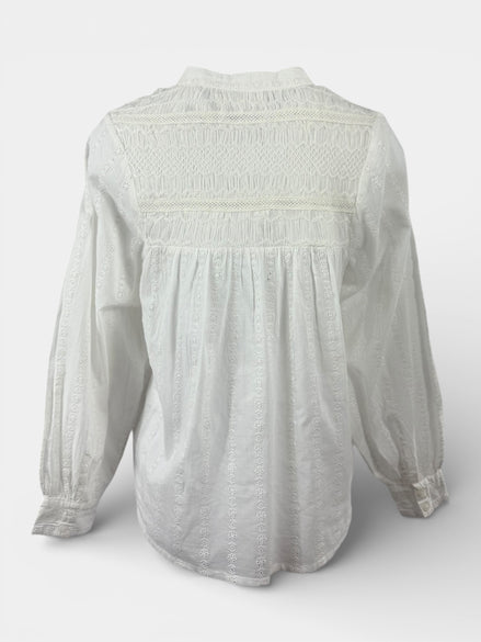 Caftano Camicia Coreana Bianco con Punto Smoke Maison Hotel