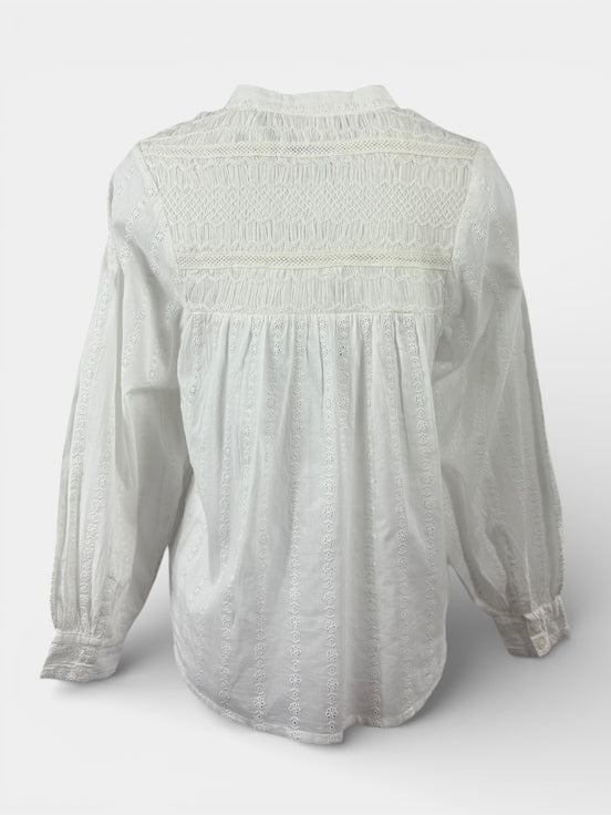 Caftano Camicia Coreana Bianco con Punto Smoke Maison Hotel