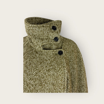 Cappotto Doppiopetto Oversized ColloinPiedi Spinato Bellrose