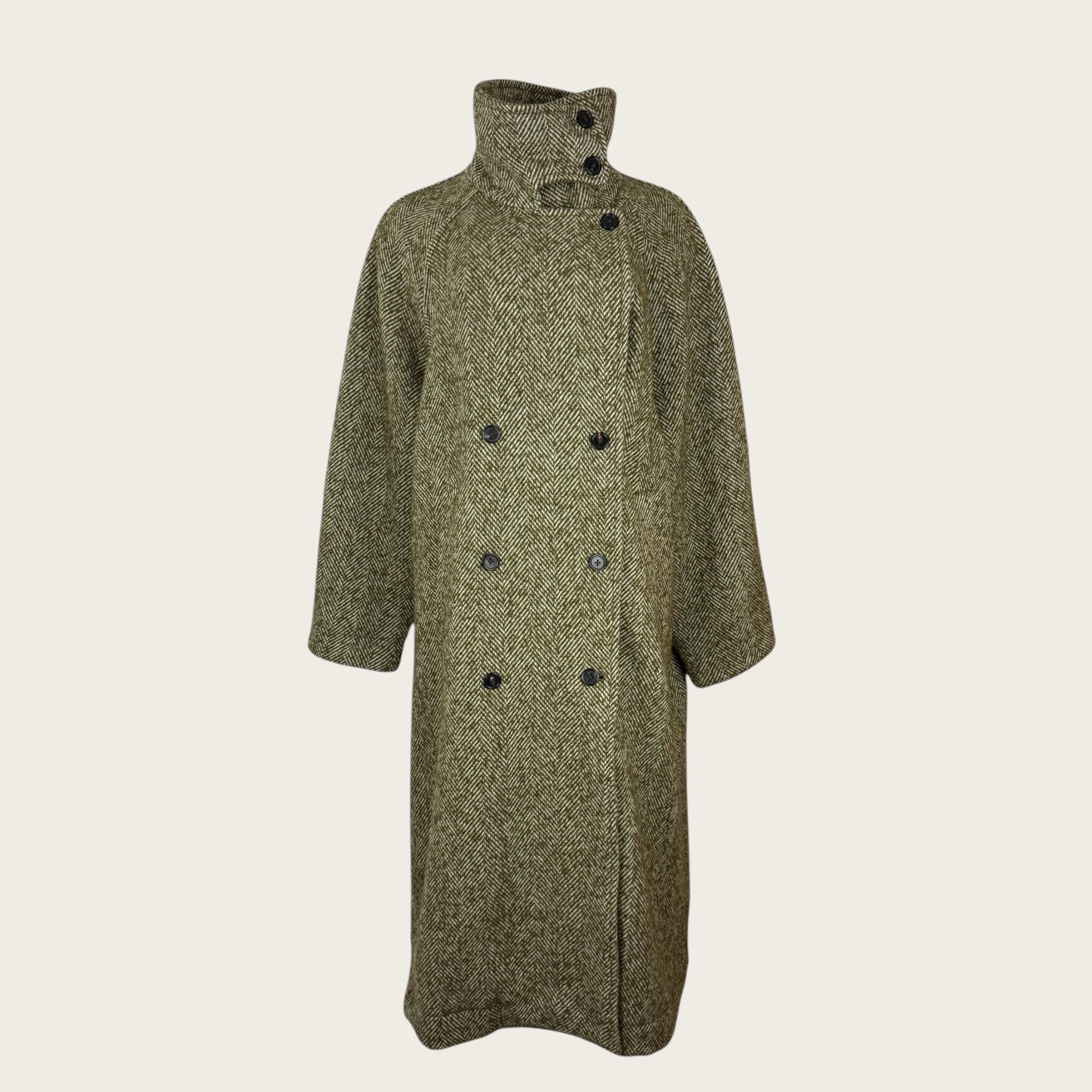 Cappotto Doppiopetto Oversized ColloinPiedi Spinato Bellrose