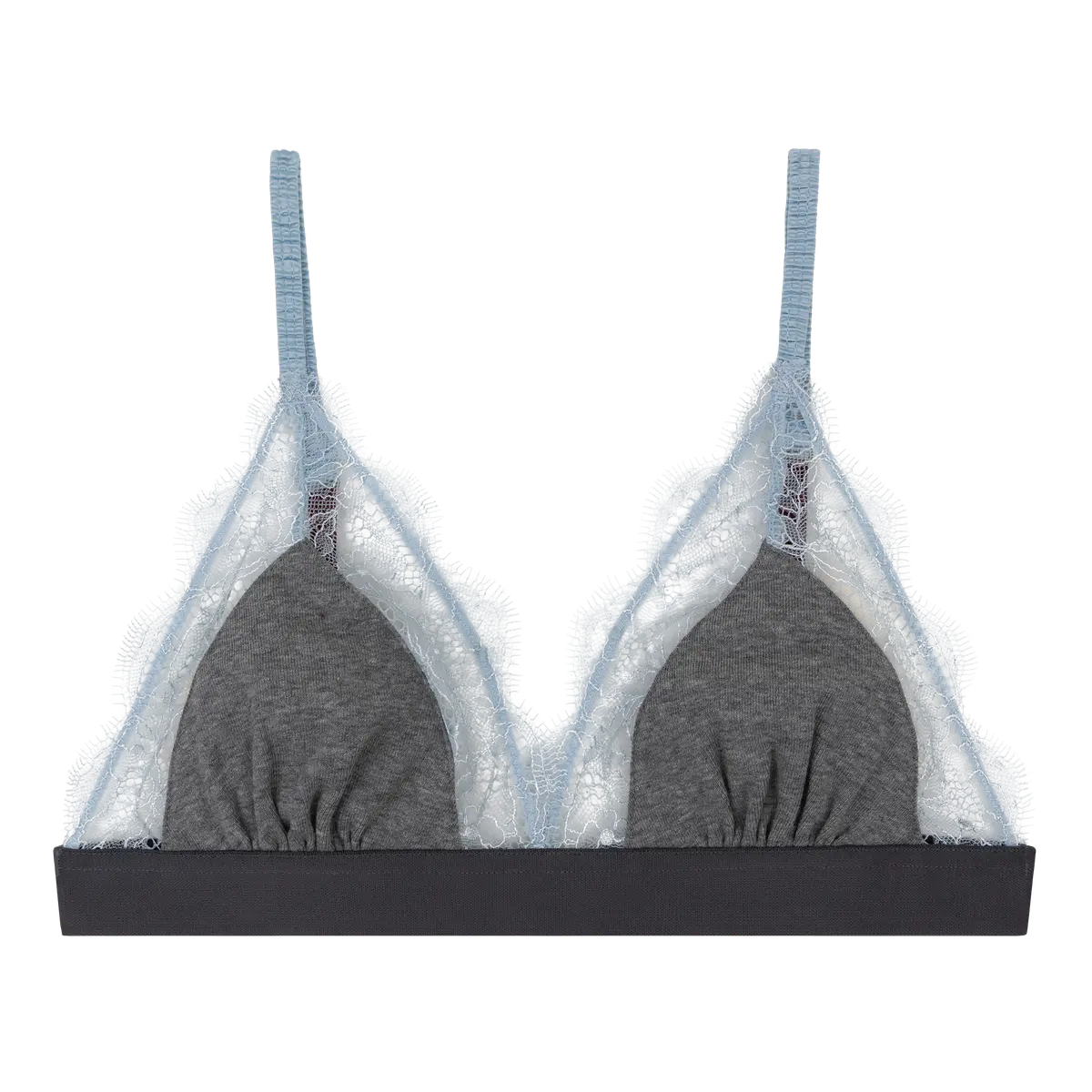 Love Stories, Set Bralette Love Lace & Slip Wild Rose Grey