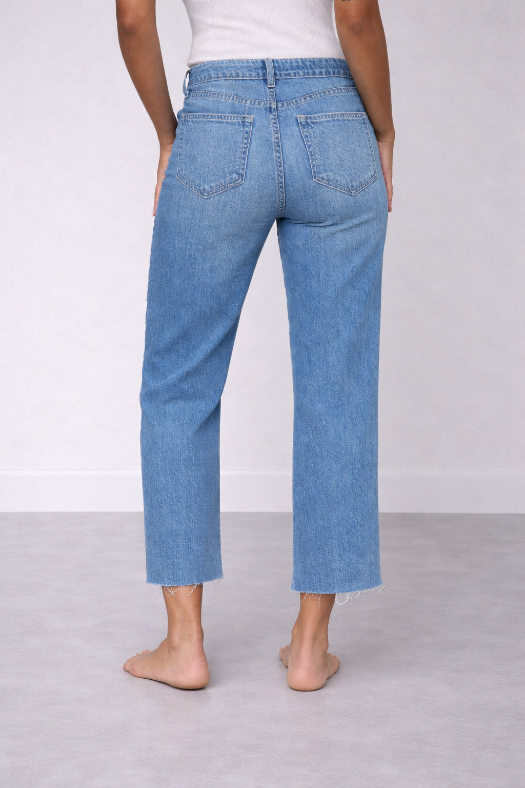 Denim Crop Wide Leg Chiaro Wanda L'Agence