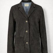 Blazer Oversize Camoscio Testa di Moro Mono