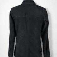 Camicia in Camoscio Slim Fit  con Tasche