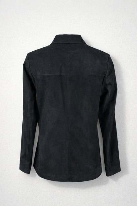 Camicia in Camoscio Slim Fit  con Tasche