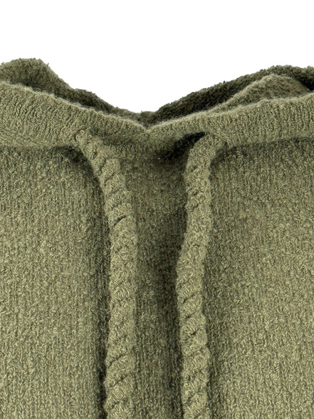 Felpa Cashmere Bouclè con Cappuccio Kujten