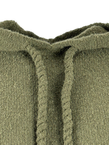 Felpa Cashmere Bouclè con Cappuccio Kujten