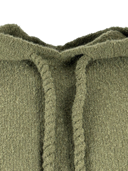 Felpa Cashmere Bouclè con Cappuccio Kujten