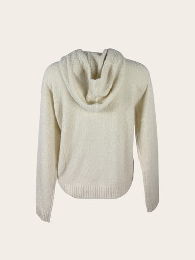 Felpa Cashmere Bouclè con Cappuccio Kujten