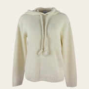 Felpa Cashmere Bouclè con Cappuccio Kujten