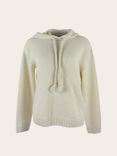 Felpa Cashmere Bouclè con Cappuccio Kujten