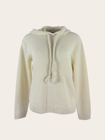 Felpa Cashmere Bouclè con Cappuccio Kujten