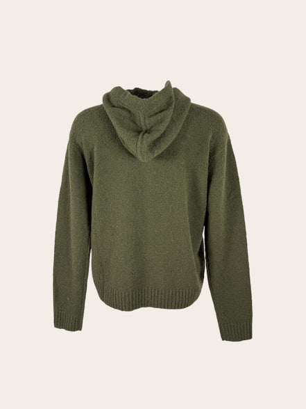 Felpa Cashmere Bouclè con Cappuccio Kujten