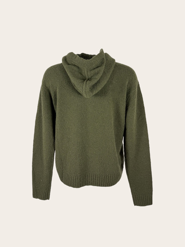 Felpa Cashmere Bouclè con Cappuccio Kujten