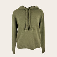 Felpa Cashmere Bouclè con Cappuccio Kujten