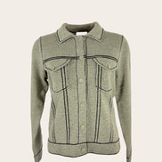 Giacca in Cashmere con Bottoni Kujten