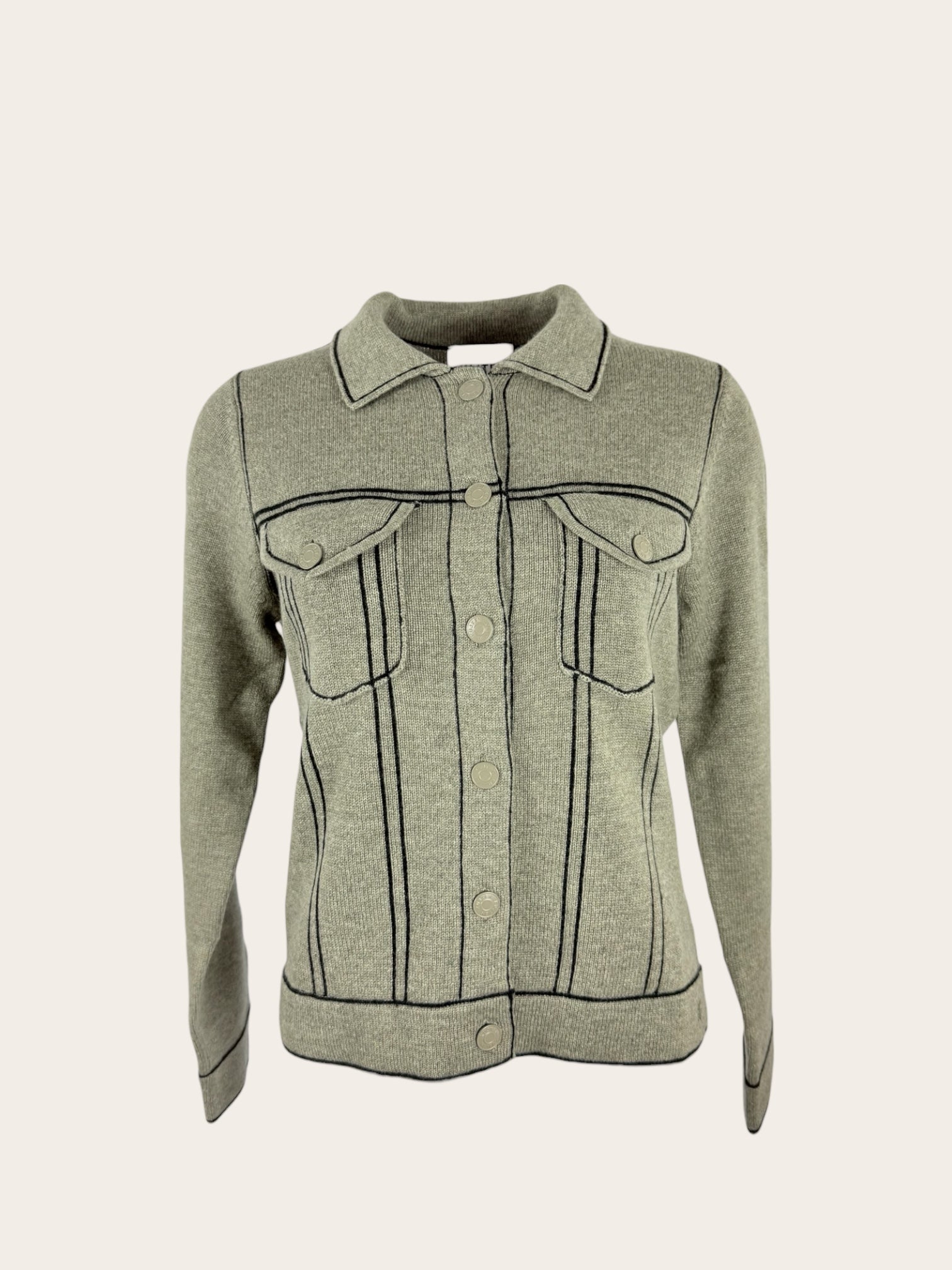 Giacca in Cashmere con Bottoni Kujten