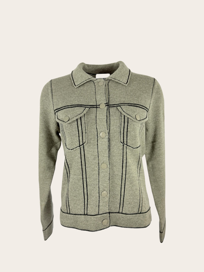 Giacca in Cashmere con Bottoni Kujten