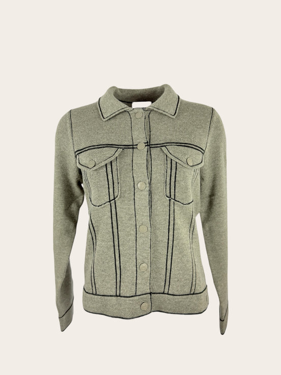 Giacca in Cashmere con Bottoni Kujten