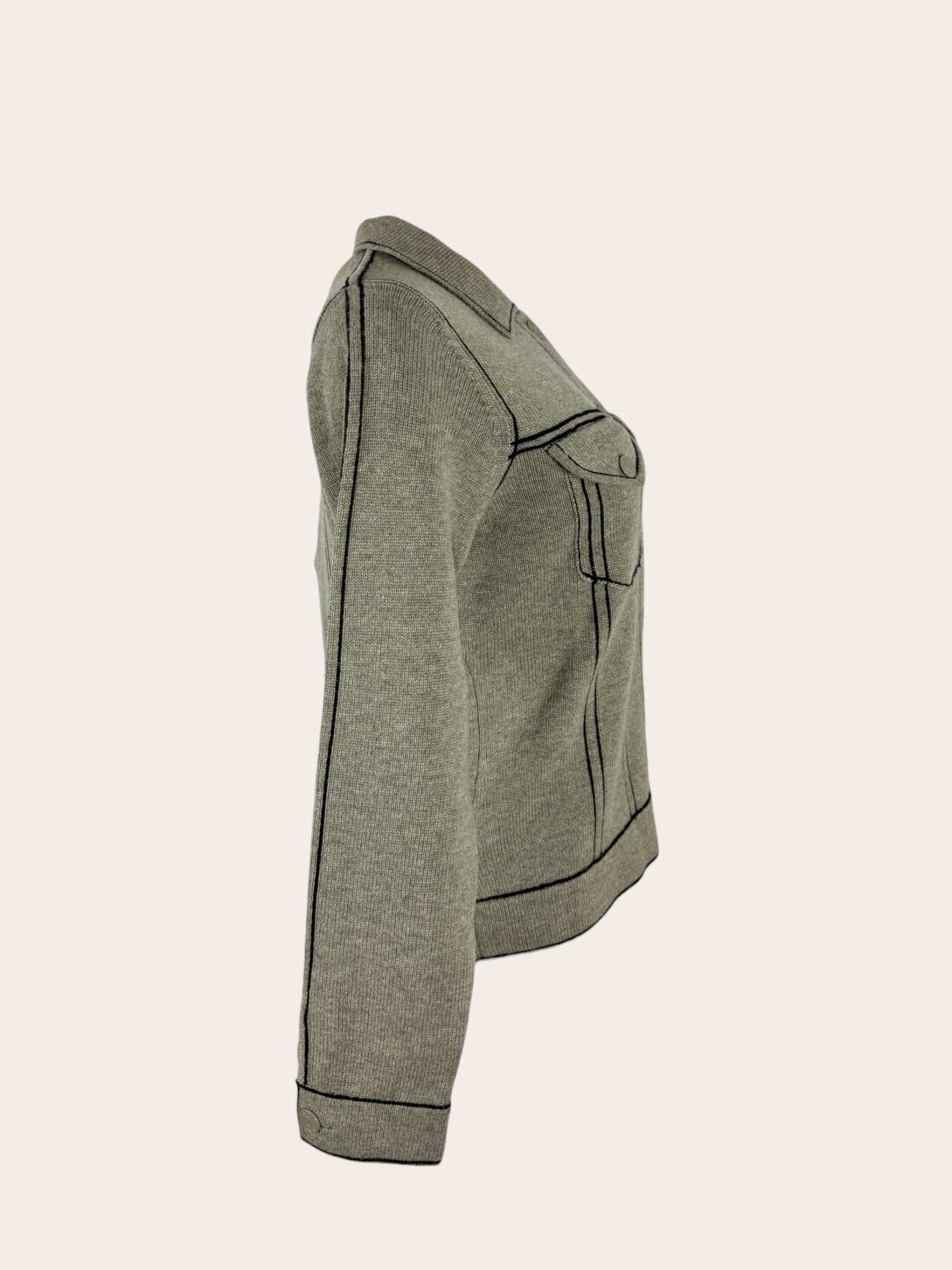 Giacca in Cashmere con Bottoni Kujten