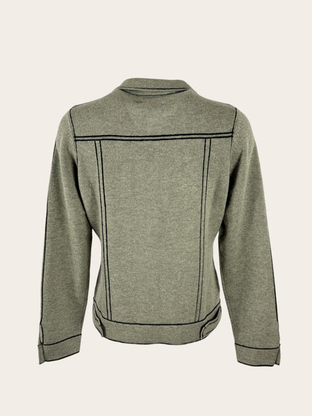 Giacca in Cashmere con Bottoni Kujten