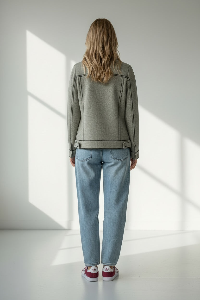 Giacca in Cashmere con Bottoni Kujten