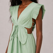 Abito Midi Dress Verdeacqua Butterfly Farm Rio