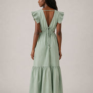 Abito Midi Dress Verdeacqua Butterfly Farm Rio