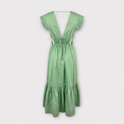 Abito Midi Dress Verdeacqua Butterfly Farm Rio