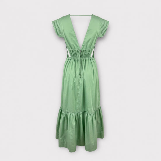 Abito Midi Dress Verdeacqua Butterfly Farm Rio