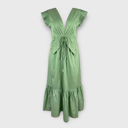 Abito Midi Dress Verdeacqua Butterfly Farm Rio