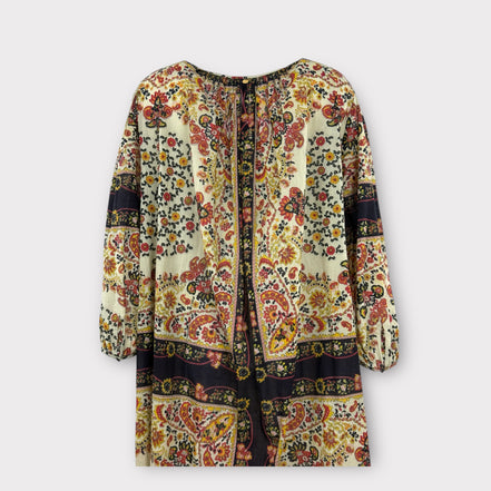 Abito Catfano Lungo Fantasia Floreale Marius Antik Batik