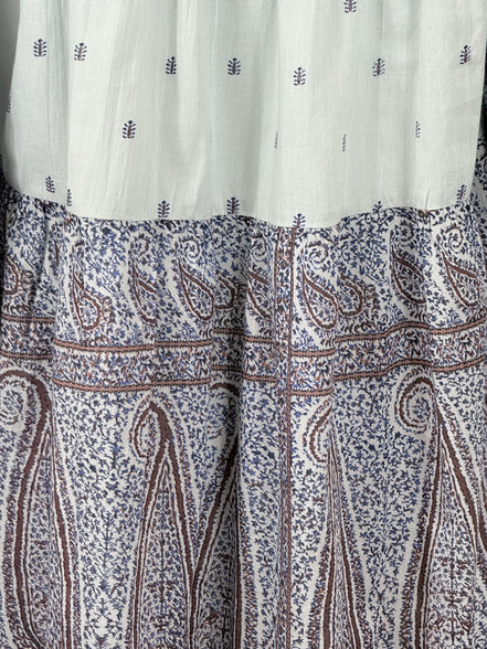 Abito Corto in Voile di Cotone Fantasia Paisley, Johri Antik Batik