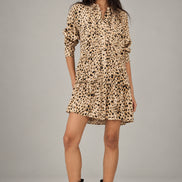 Ba&sh, Abito Corto Stampa Animalier  Hosy
