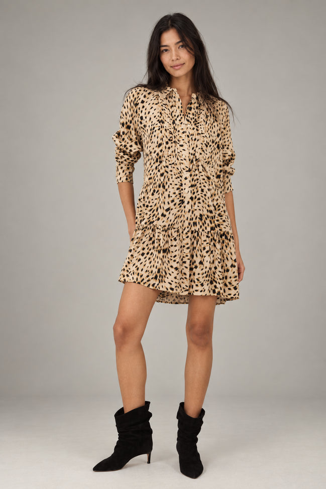 Ba&sh, Abito Corto Stampa Animalier  Hosy