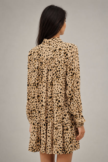 Ba&sh, Abito Corto Stampa Animalier  Hosy