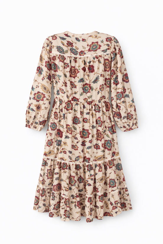 Abito Lungo con Fantasia a Fiori, Fiorella Maison Hotel