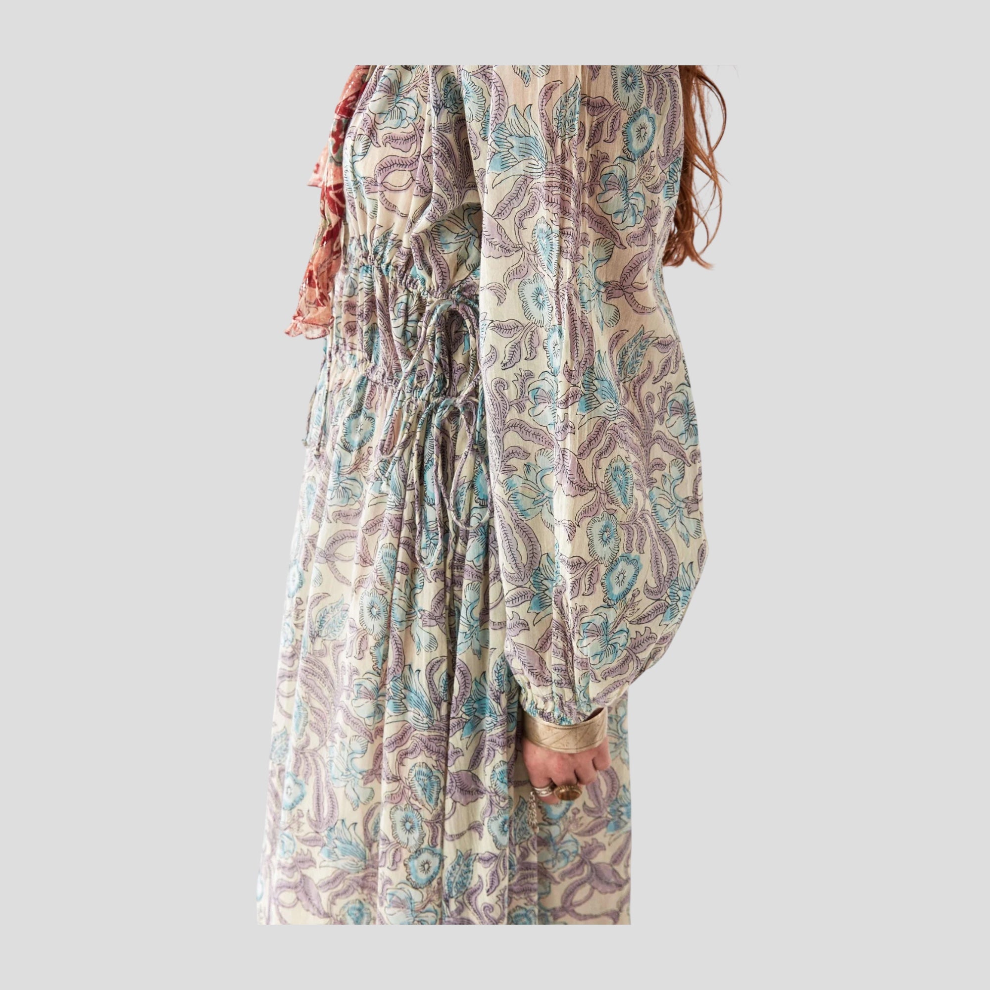 Abito Lungo Fantasia Cotone Hawaiian Flora Maison Hotel