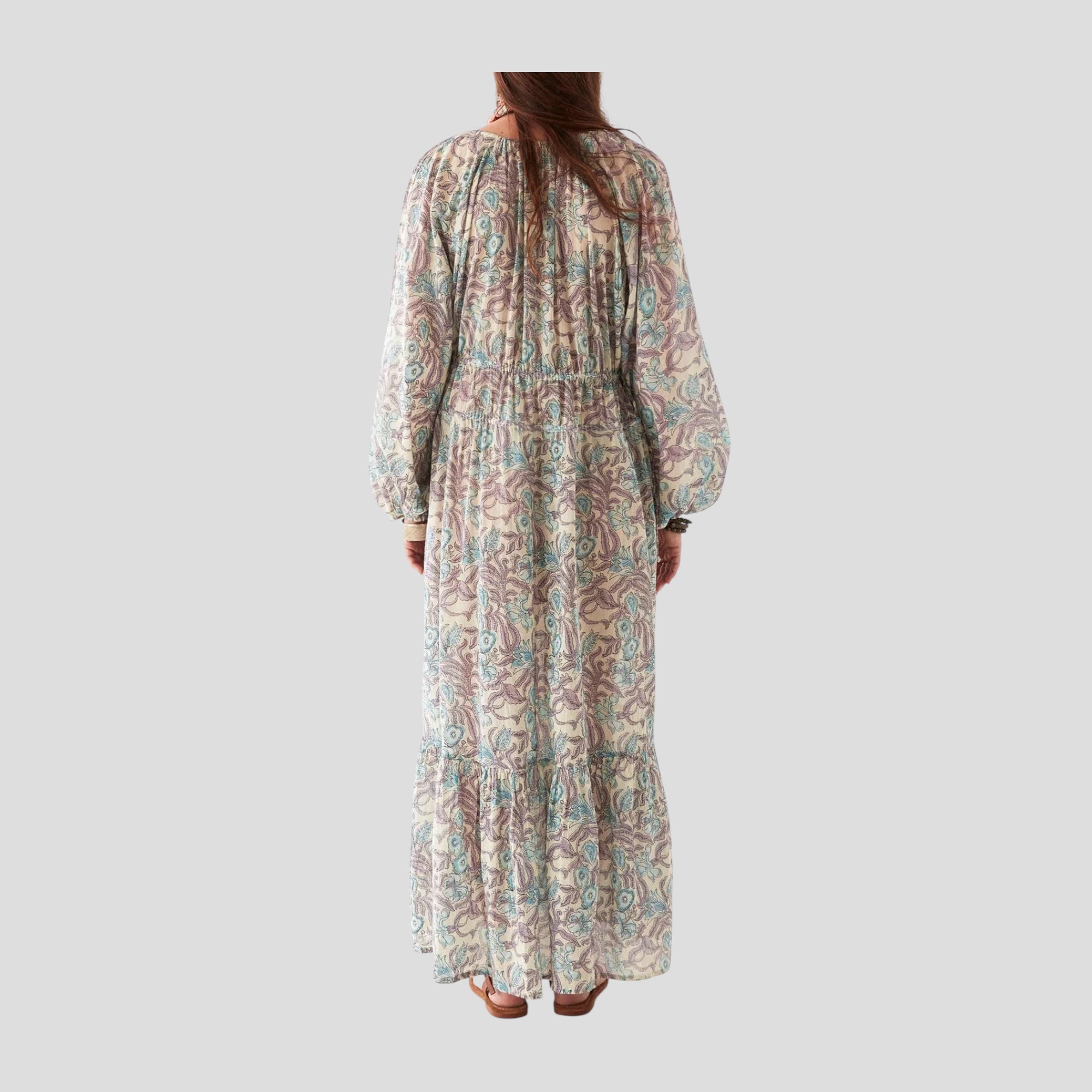 Abito Lungo Fantasia Cotone Hawaiian Flora Maison Hotel