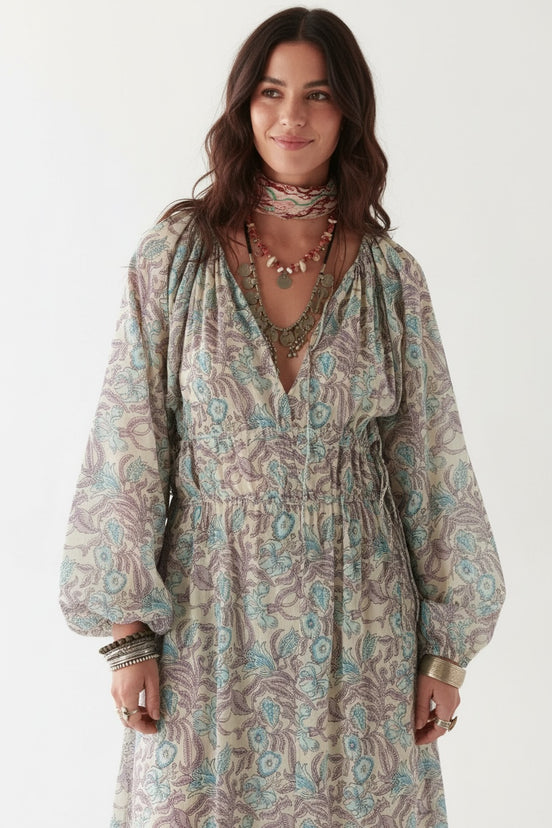 Abito Lungo Fantasia Cotone Hawaiian Flora Maison Hotel