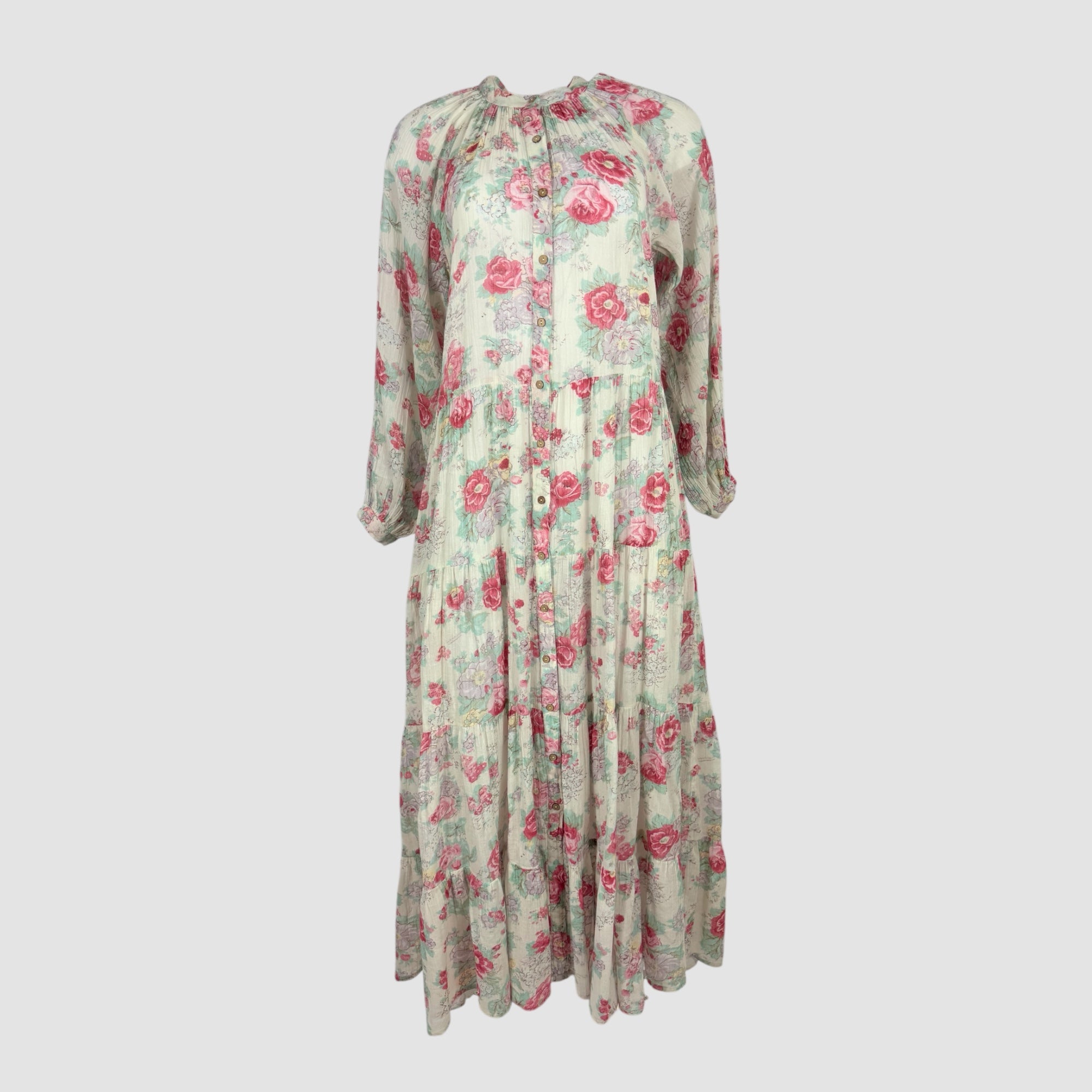 Maxi Dress in Cotone a Fiori Augustina Maison Hotel