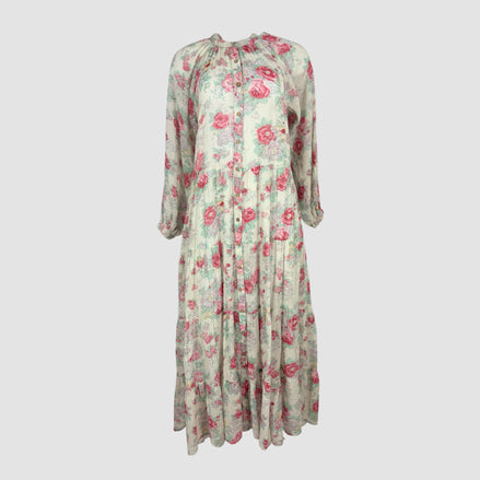 Maxi Dress in Cotone a Fiori Augustina Maison Hotel