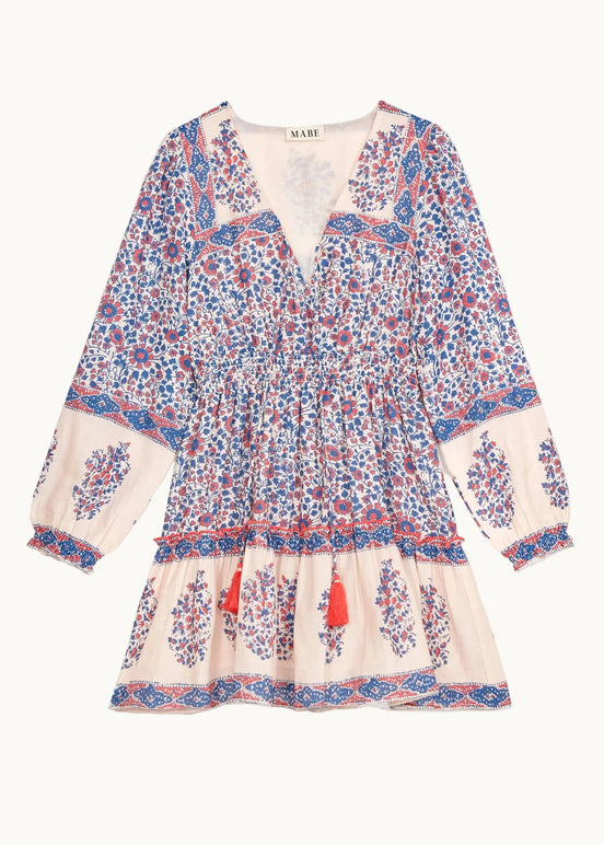 MA.BE Apparel, Mini Abito con Stampa Floreale Della