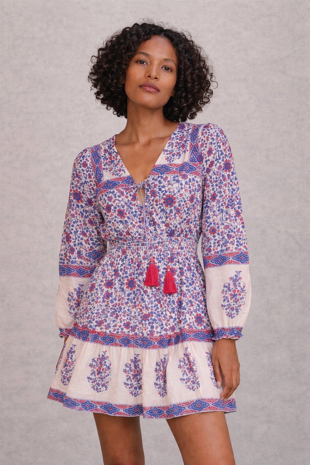 MA.BE Apparel, Mini Abito con Stampa Floreale Della