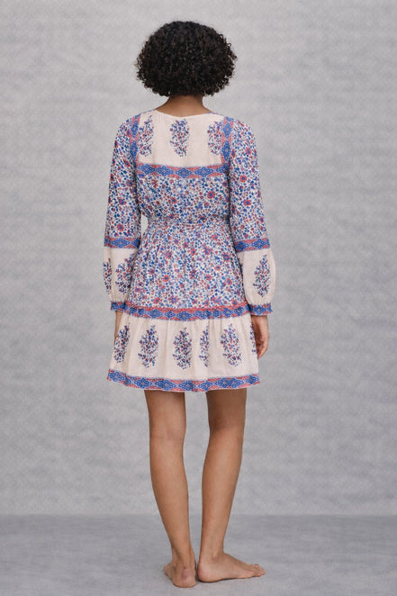 MA.BE Apparel, Mini Abito con Stampa Floreale Della
