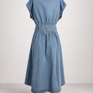 Abito Midi Senza Maniche effetto Chambray, Ba&sh