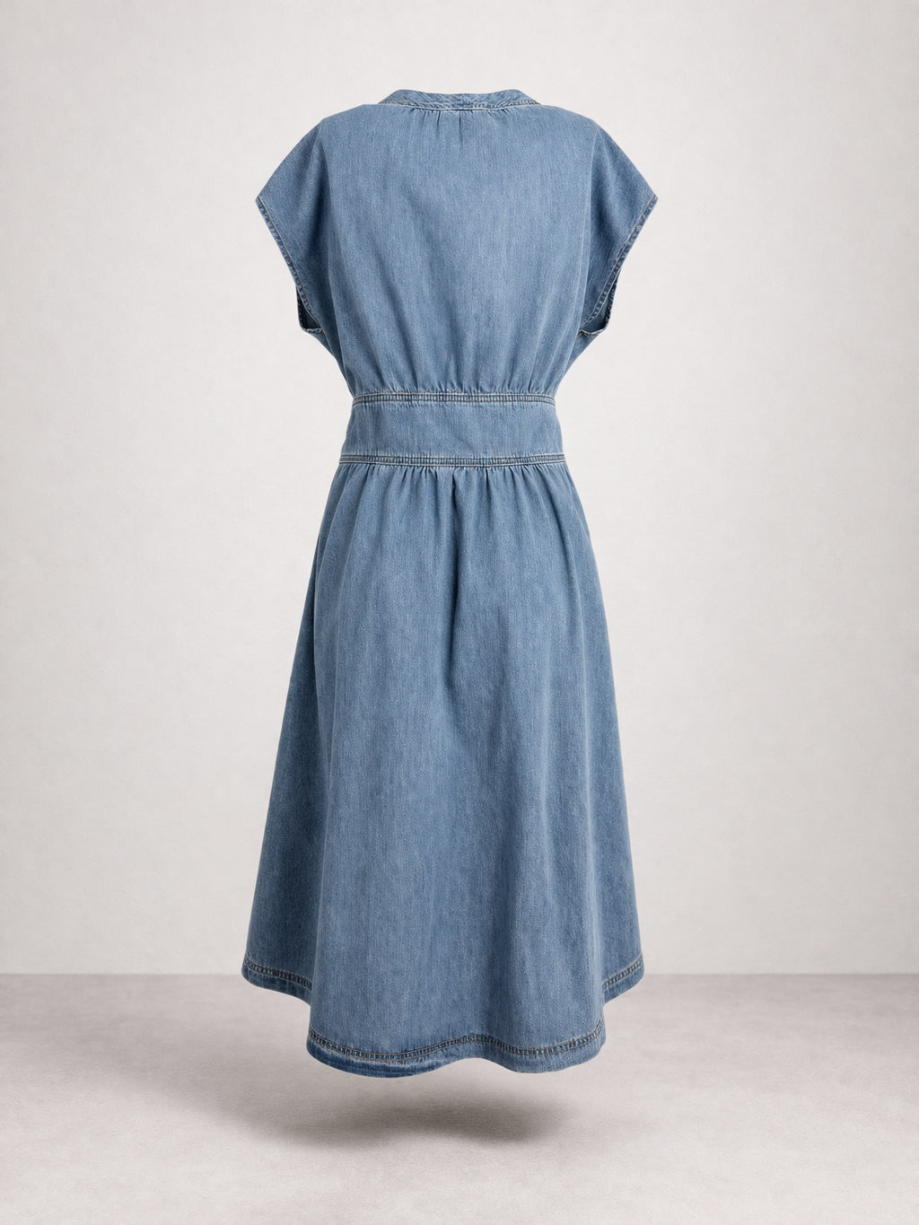Abito Midi Senza Maniche effetto Chambray, Ba&sh
