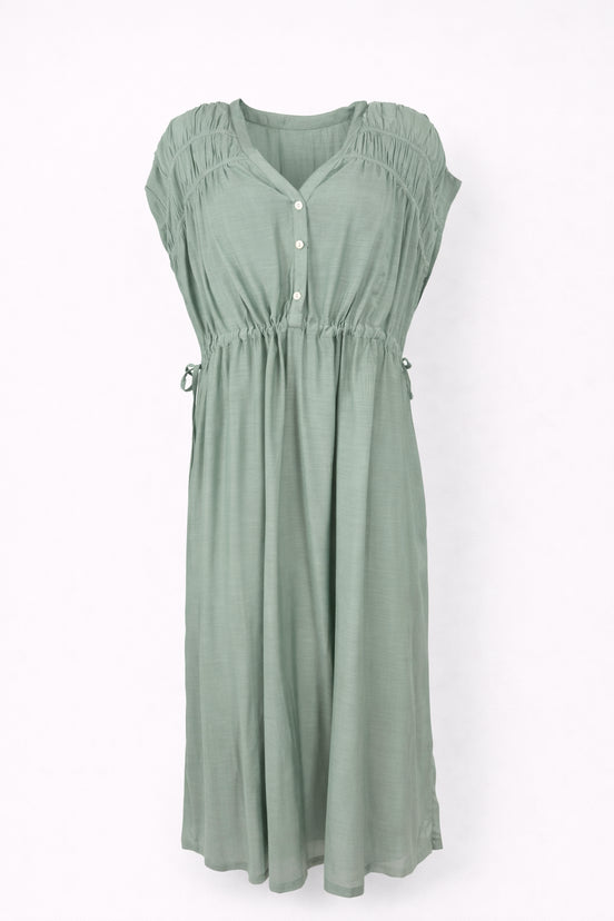 Abito Lungo in Viscosa Verde Acqua,  Agnes Maison Hotel